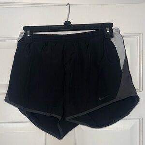 Nike Women's Black and Gray Athletic Shorts